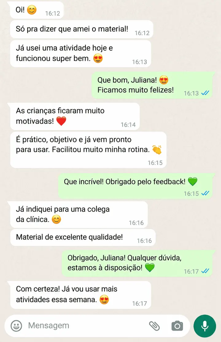 Depoimento de fonoaudióloga: atividades práticas e dinâmicas que prendem o foco das crianças